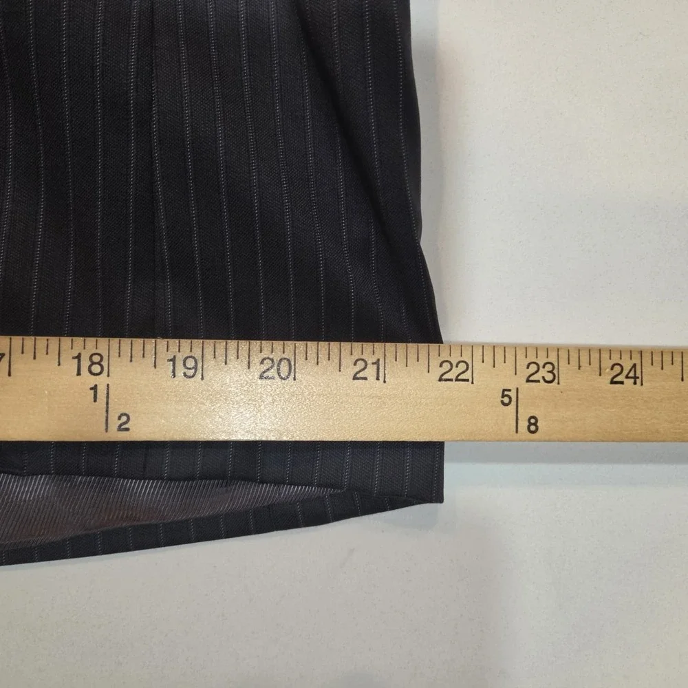 Loro Piana Cremieux Super 130's Pinstripe Short Blazer Sport Coat Suit 40S 34